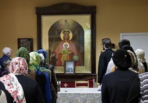 молитва в храме Дуржавной иконы Божией матери