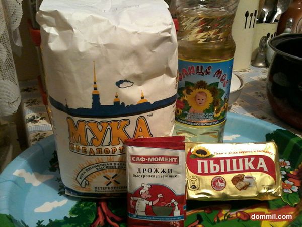 ингредиенты постного теста