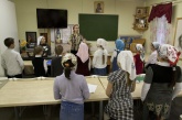 Занятие детского хора. преподаватели: м. Иулия Антипенко, Серафима Антипенко