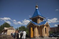 Часовня на месте строительства Дома милосердия